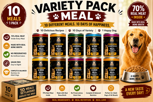 Variety Pack of 10 Dog Meal