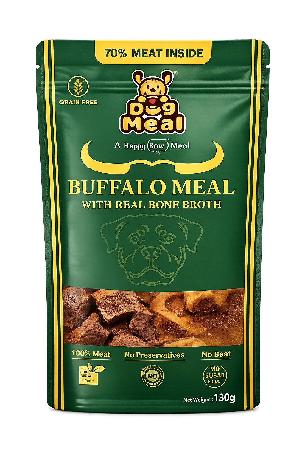 Dog Meal Buffalo Meal Premium 70% Meat