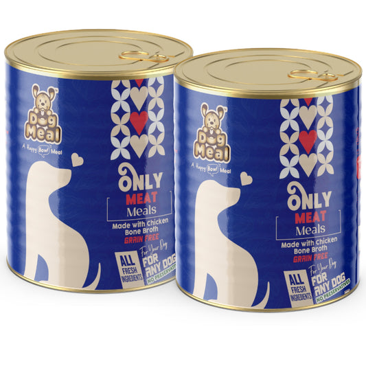 Dog Meal Only Meat 400gm each (Pack of 2 Cans)