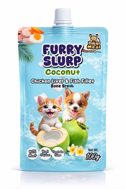 Furry Slurp Assorted Pack 6 | Hydration - Nutrition | Real Boost with Natural Flovours