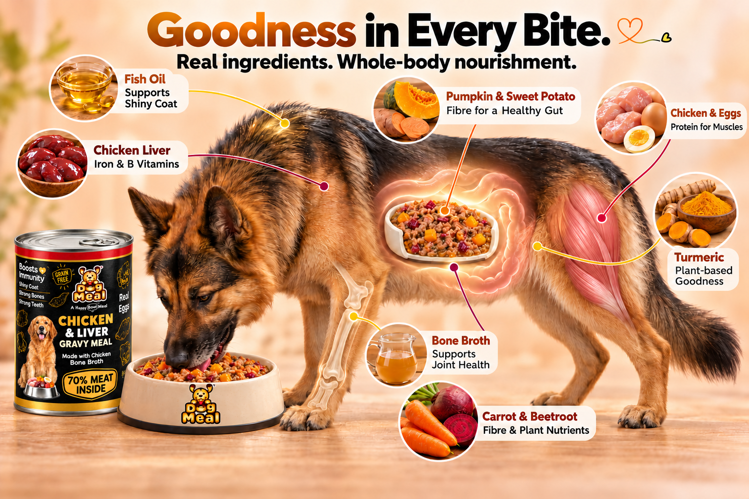 Chicken & Liver Gravy Meal — A+ Content Image 1