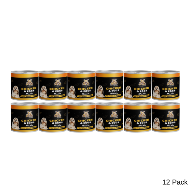 Chicken & Eggs | 12 Pack | 2.4 kgs | 200gm Each Can